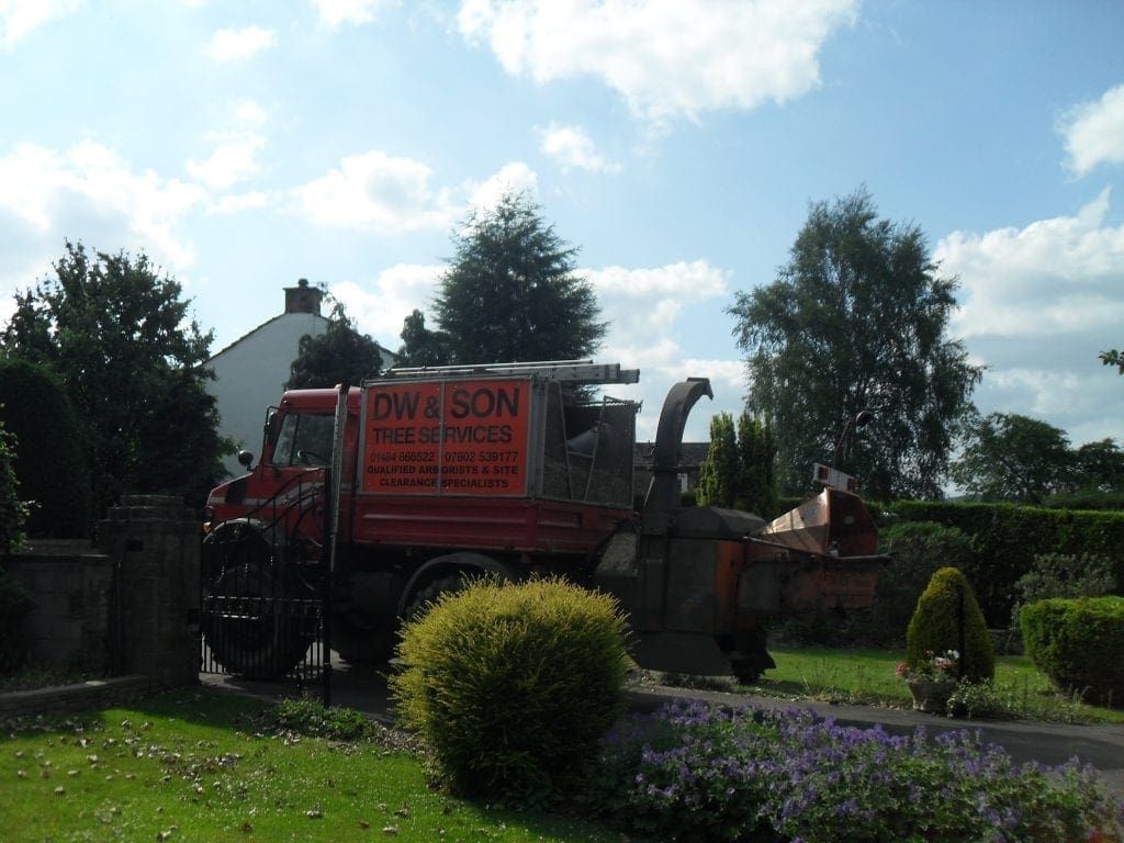 D W Tree Services Unimog and PTO powered Wood chipper D W Tree Services Unimog and PTO powered Wood chipper